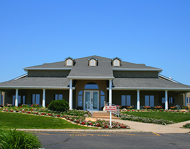 front of clubhouse