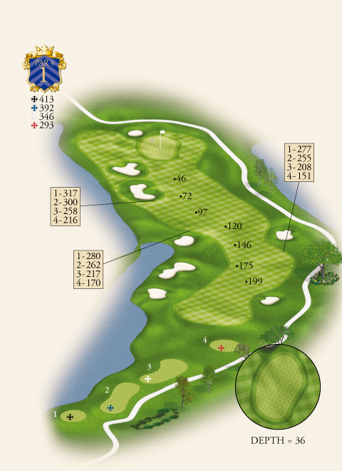 Hole 1 Map 