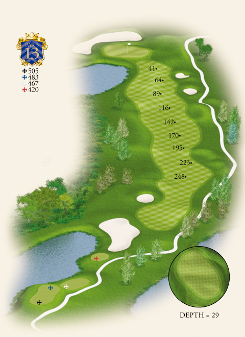 13 hole map