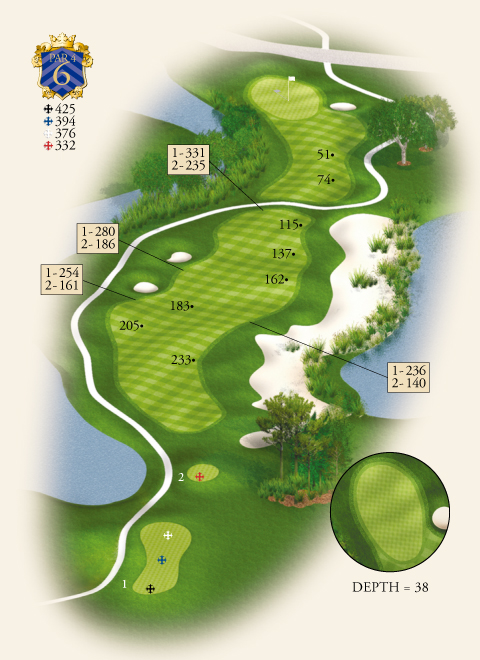 Hole 6 Map 