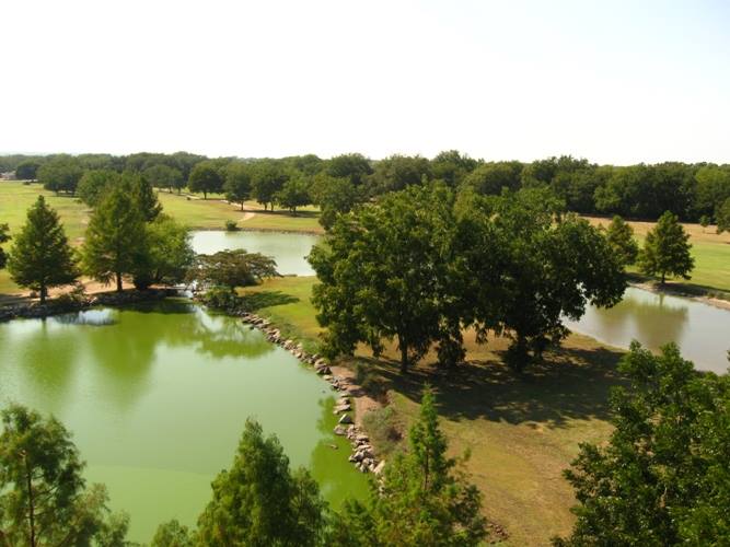 Aerial view of the course
