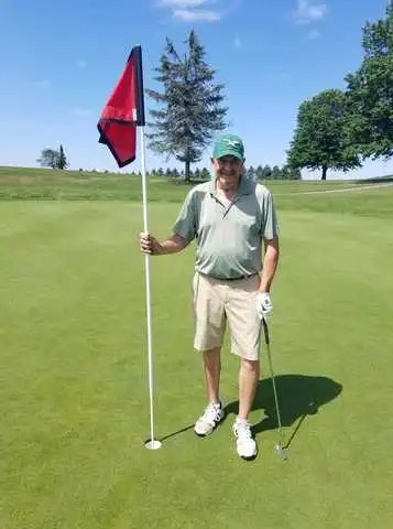 Golfer who shot a hole in one